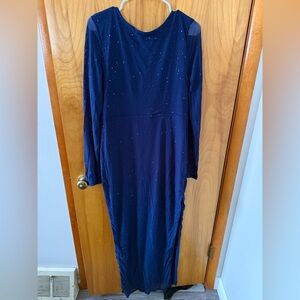 Elegant Navy Blue Women's Dress